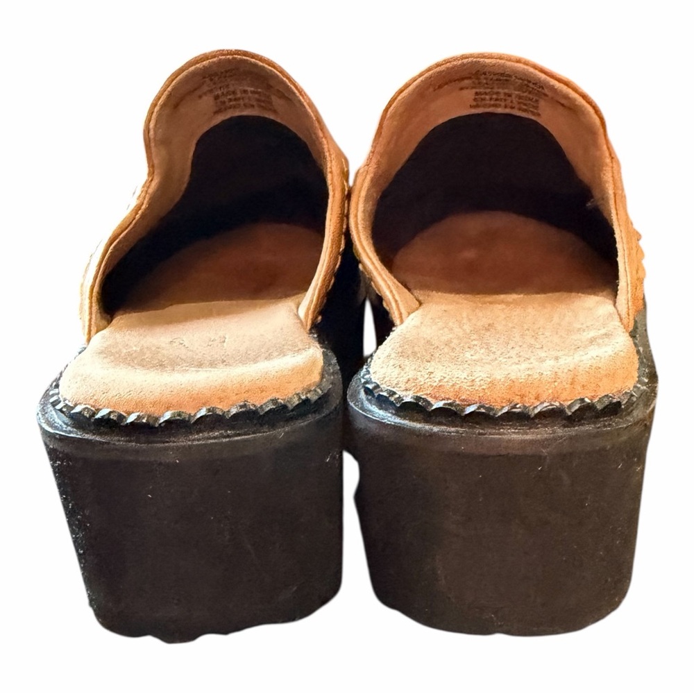 ANTHROPOLOGIE Seychelles Stand Tall Slip-On Flats Black Platform Mules‎ Clogs 7 - Picture 7 of 13